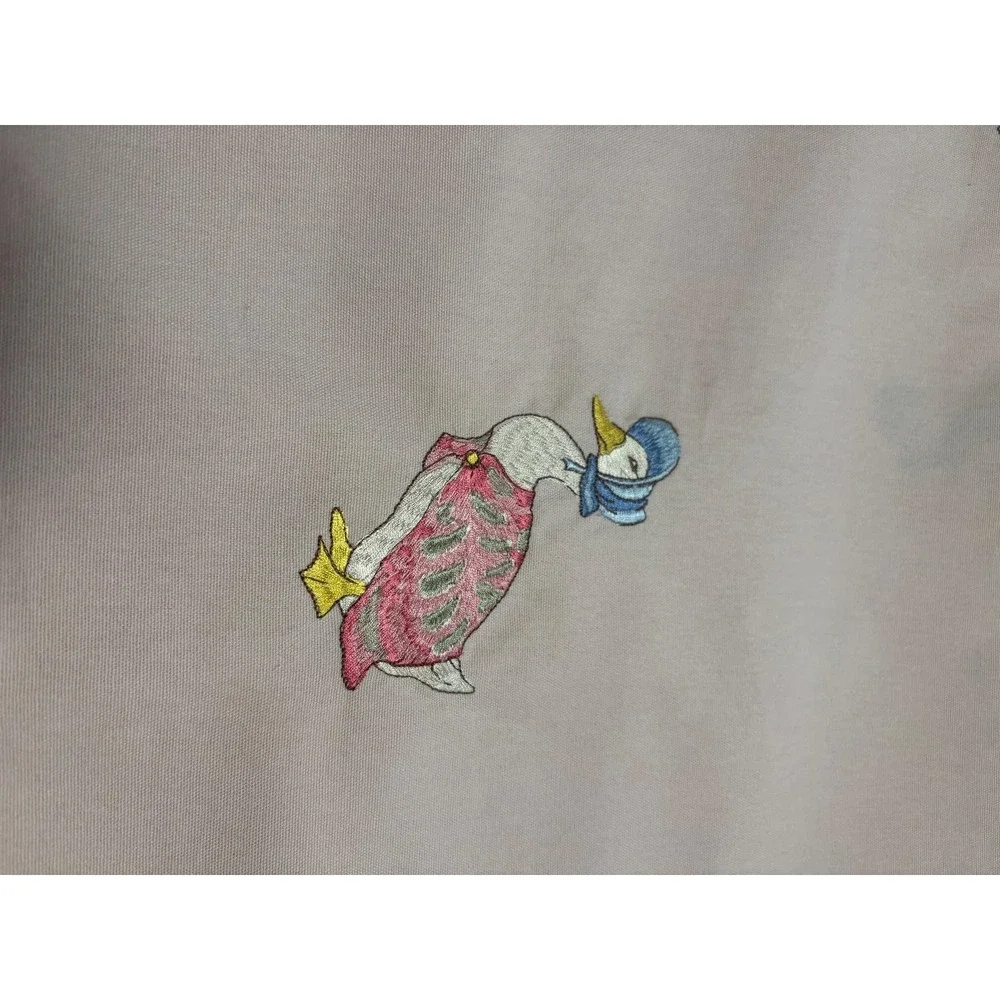 Beatrix Potter Nursery Cotton Fabric Cotton Pale Pink Embroidered‎